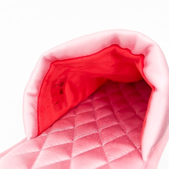 Louis Vuitton Suite Powder Pink Slippers Slides Satin Flat Mule 40-41 US 10-11 - Picture 7 of 11